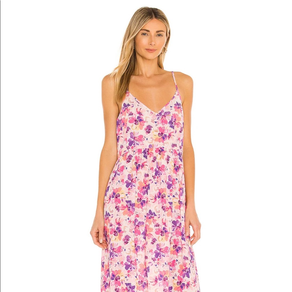 Love shack fancy long floral maxi dress